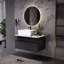Petit meuble-lavabo flottant avec lavabo