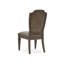 Chaise d'appoint en tissu touffeté brun Kade