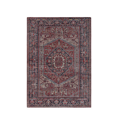 Alesio Oriental Machine Printed Area Rug