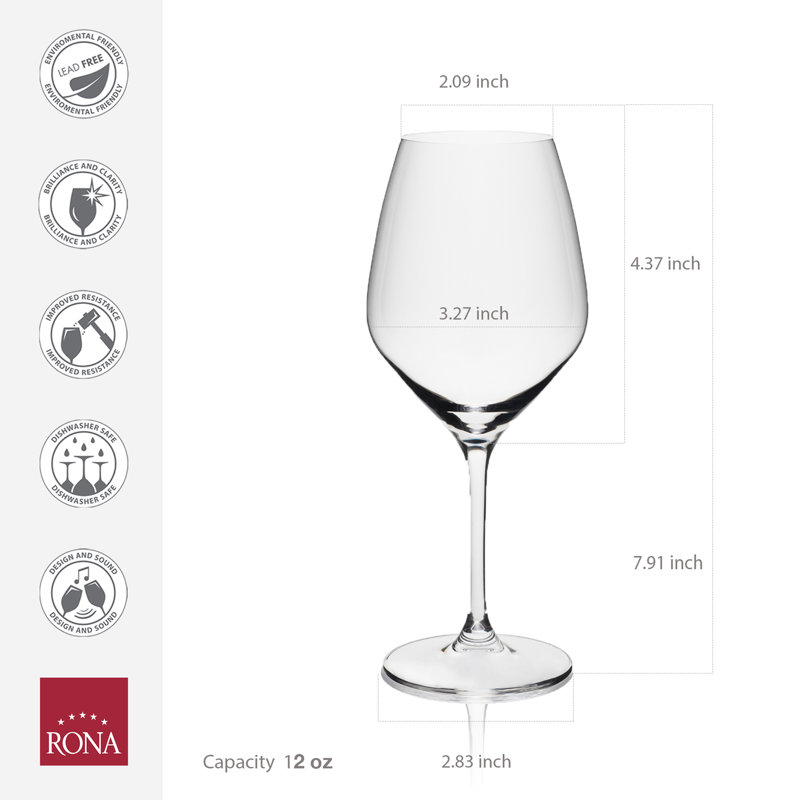12 oz. Verre à vin, 16