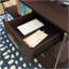 Bureau en L, finition brune