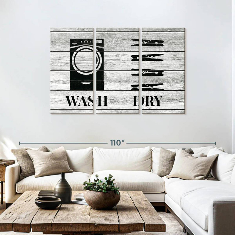 Tergel Rustic Wash And Dry Icons, 48" H x 74" W
