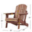 Chaise Adirondack pliante en bois surdimensionnée pour l'extérieur-1486738240