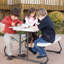 Table de pique-nique pour enfants, taille 1, amande