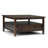 Warm Shaker 36"W Solid Wood Square Coffee Table with Two Drawers and Open Shelf-1134060255