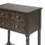 Console étroite, canapé mince avec trois tiroirs de rangement et tablette inférieure (brun)