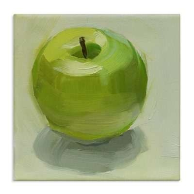 Juicy Green Apple Canvas Wall Art by Jenny Westenhofer