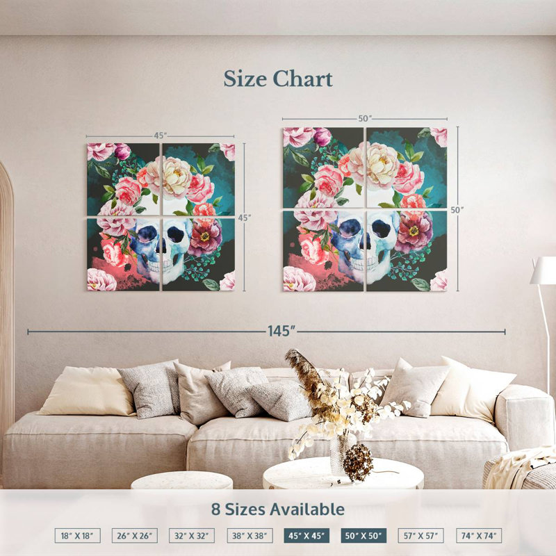 Kerner Floral Skull