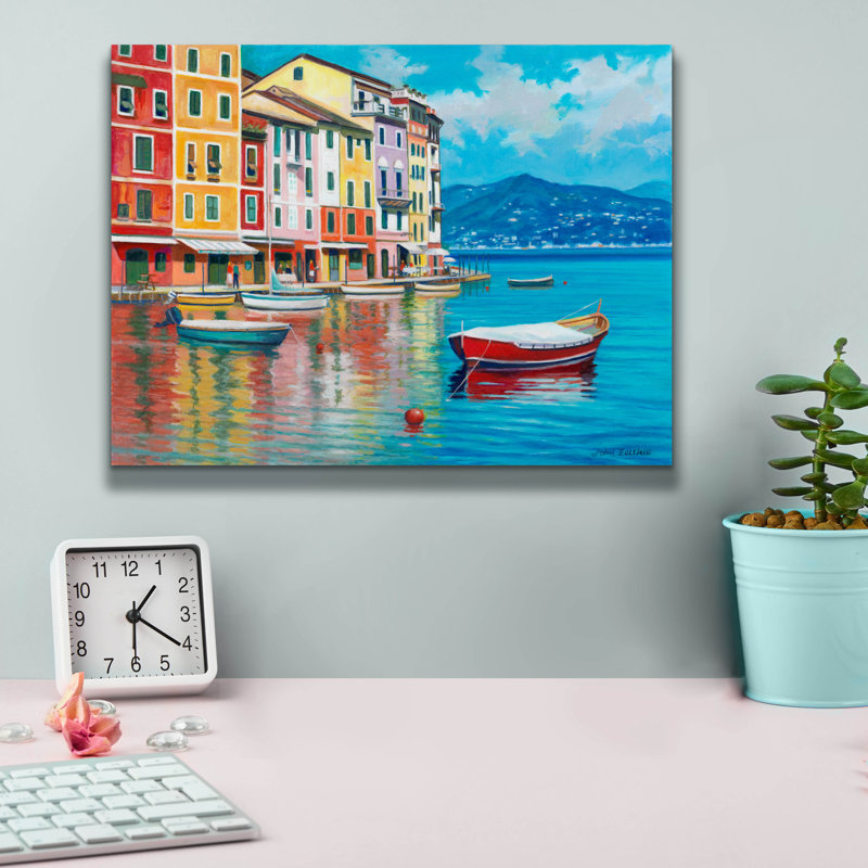 "Portofino" par John Zaccheo, H 12 po x l 16 po x P 0,75 po