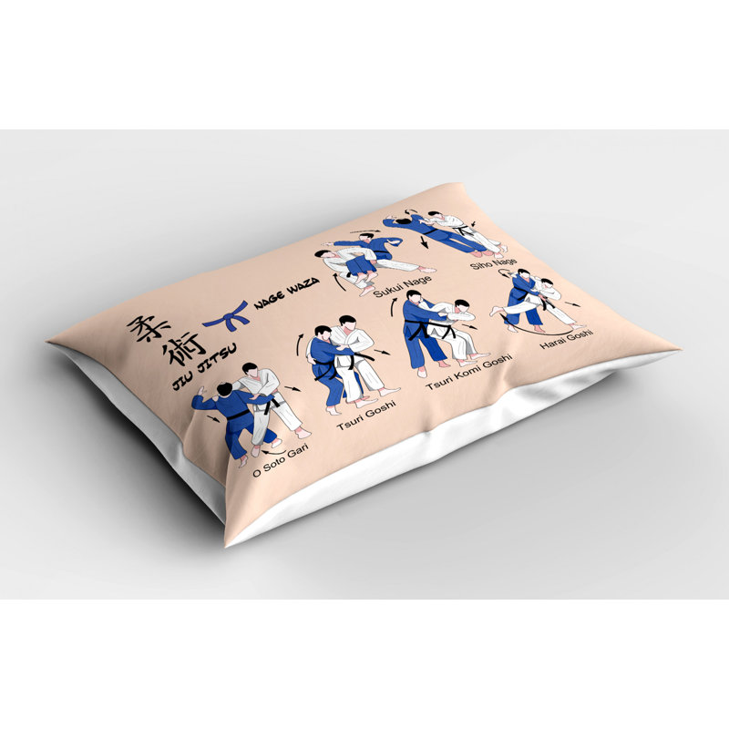 Jiu Jitsu Polyester Sham Set, Twin