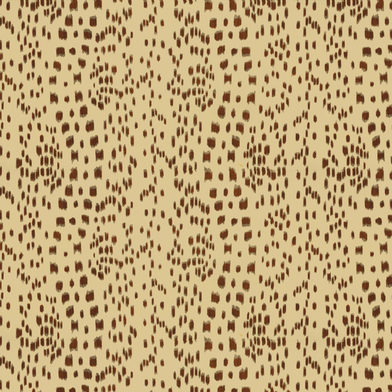 Les Touches 100% Cotton Fabric in Brown