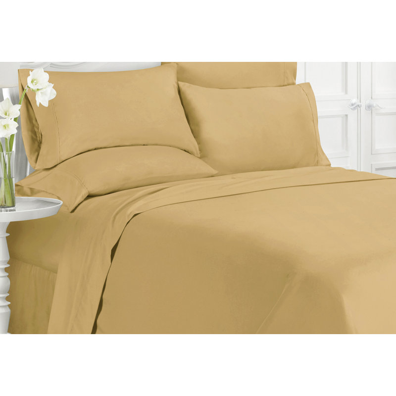 Swift Home Ultra-Soft 6-Piece Sheet Set with Extra Pillowcases - Essential 1800 Series Microfiber - Fits Mattress up to 14" Tall - Peach Fuzz, Durable, Easy Care