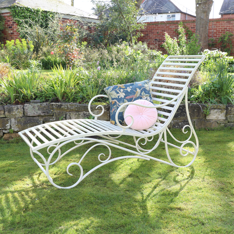 23cm Long Single Chaise, Cream