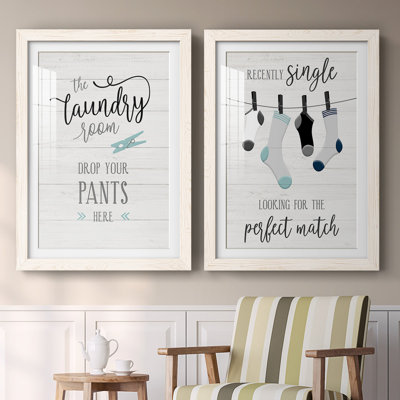 Drop Your Pants - 2 Piece Single Picture Frame Textual Art Set on Canvas
