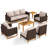 Romil 7 - Person Patio Conversation Set with Cushions
