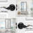 Privacy Door Lever with Round Rosette Keyless Lock-43663541-126677396