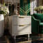 Table de chevet en gris clair-343736768