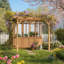 Serre 8 'x 6' avec pergola