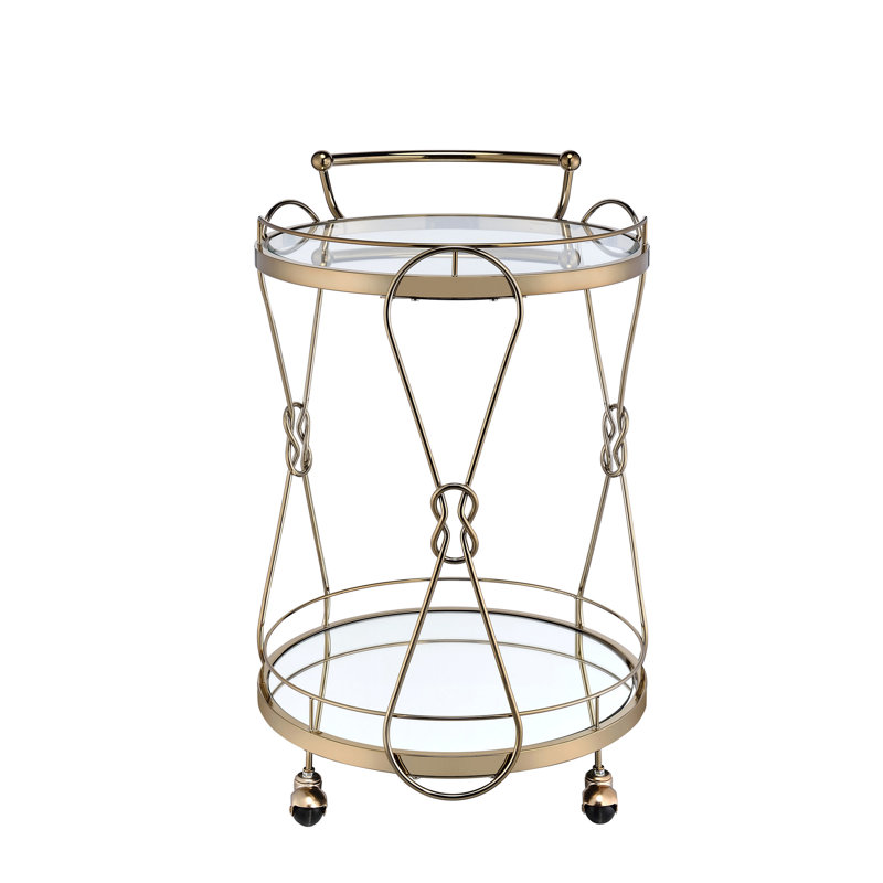 Round Serving Cart