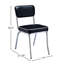 2 chaises d'appoint rembourrées, noires et - avec une structure de coussin confortable pour la salle à manger de la base de siège ergonomique