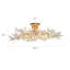 Plafonnier semi-encastré en cristal 8 lumières Kethe
