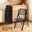 Chaise de patio pliante en bois noir (ensemble de 1)-1106054339