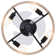 Jaybin Low Profile Caged Ceiling Fan Light with Remote