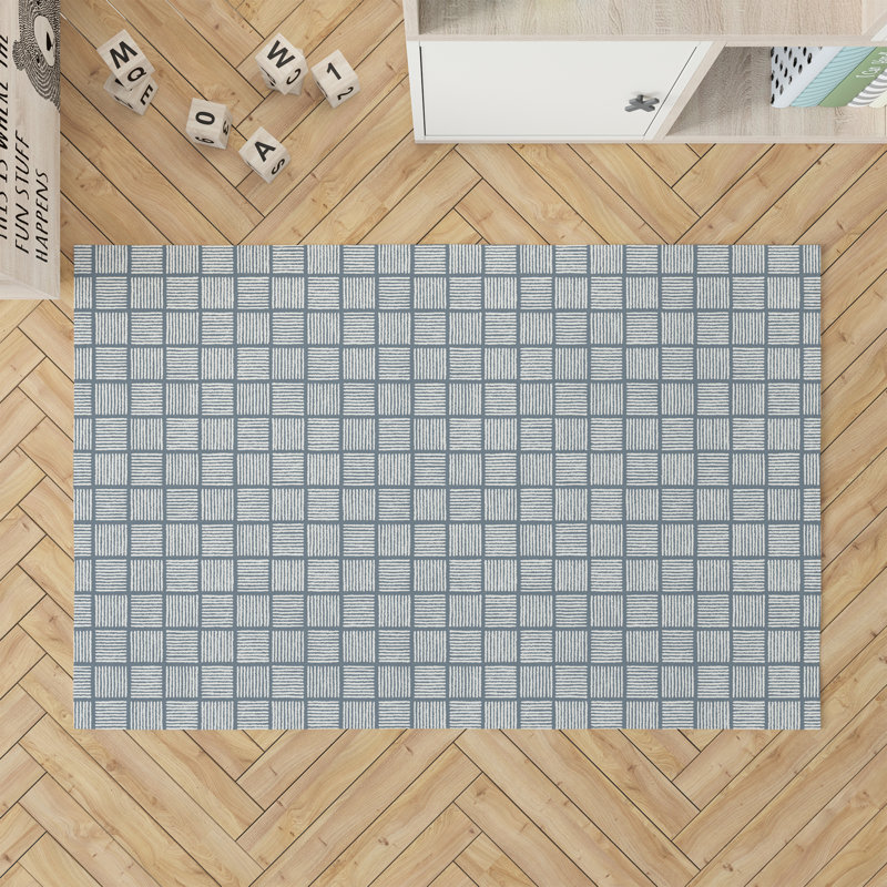 Tapis de jeu pour enfants Tally Blocks, Bleu