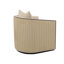 Fauteuil demi-tonneau pivotant rembourré Sonoma
