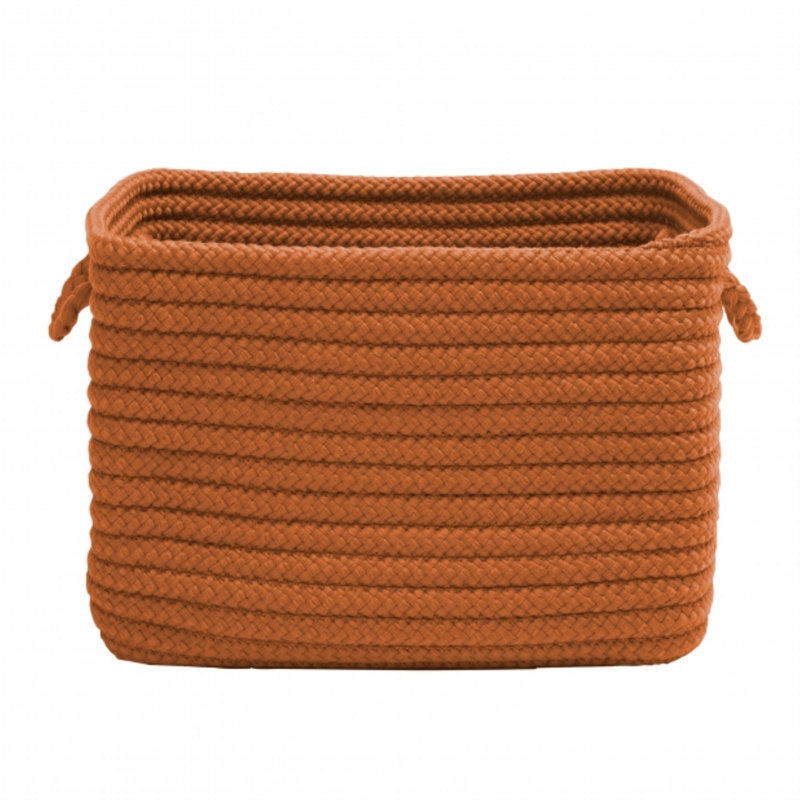 Panier en tissu tressé, Citrouille, H 10 po x l 12 po x P 10 po