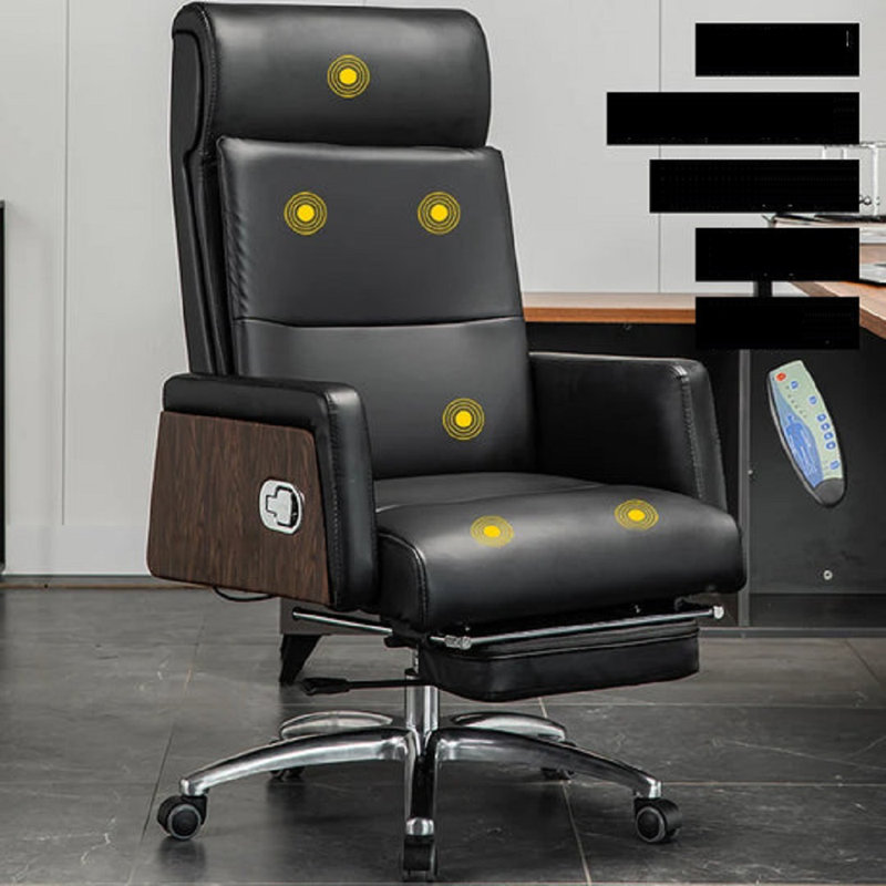 Mykece Genuine Leather Side Chair