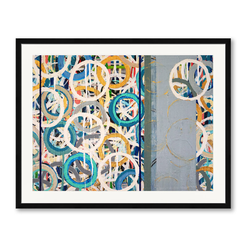Radian Grid Print by Kari Souders, Black Framed Paper, 25.25" H x 31.25" W