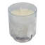 Bougie ronde moderne en verre sur base pour bibliothèque - Bougie parfumée décorative pour table basse, chambre à coucher ou salon - 5 po