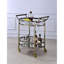 Chariot de service en verre transparent Lakelyn-165521260