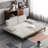 Upholstered Sleeper Sofa, 78.7'' Sofa Bed, Natural Ash Wood Frame, Removable Cloth Cover-152137911
