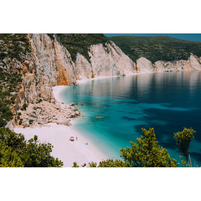 Fteri Beach - Wrapped Canvas Print, 30cm H x 46cm W x 3.8cm D