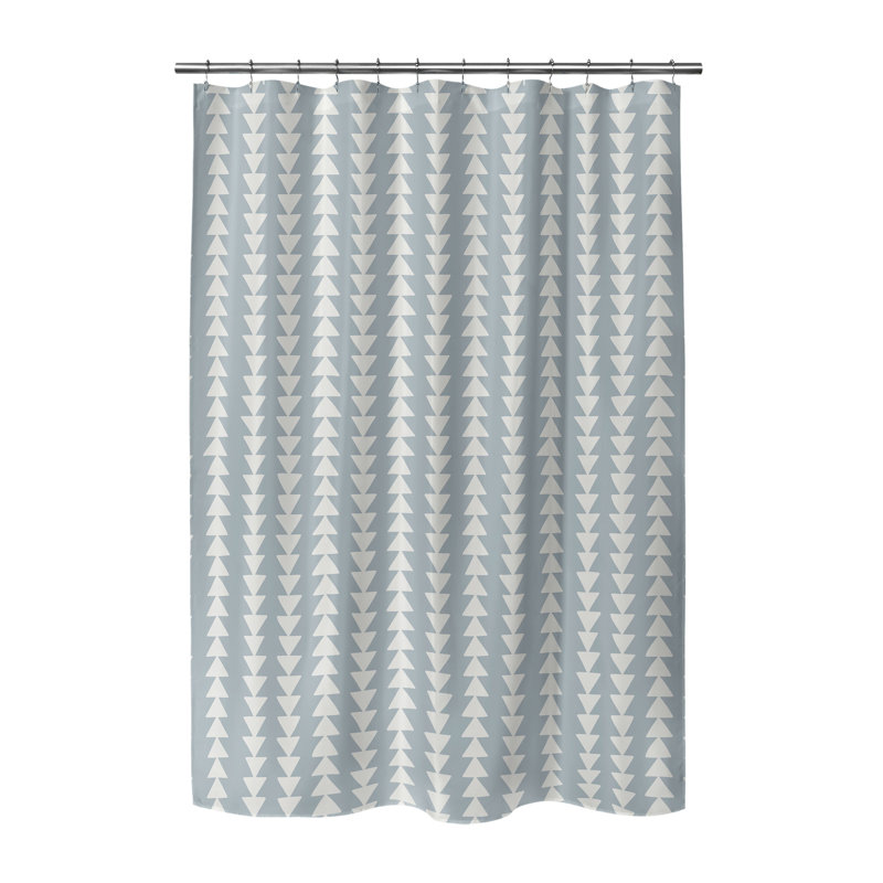 Rideau de douche Tribal Arrows, Bleu / bleu ardoise géométrique 8
