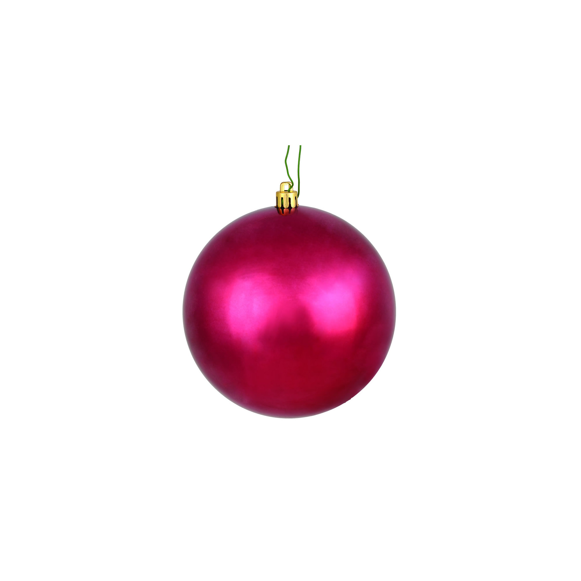 Holiday Décor Ball Ornament, Berry Red Shiny