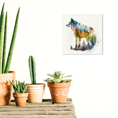 Forêt de loup Faranaz sur toile