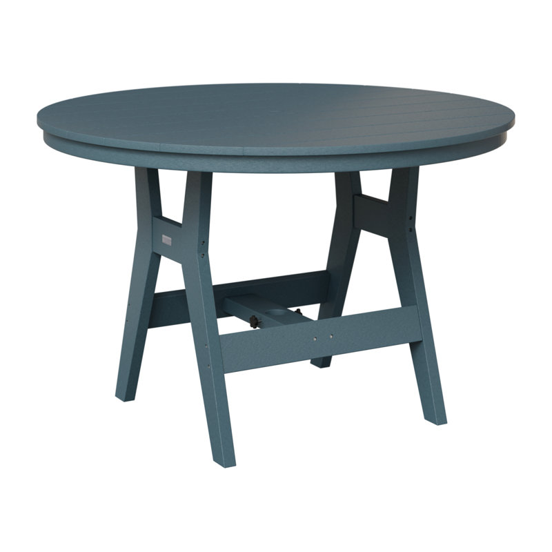 Harbor Outdoor 38″ Round Counter Height Table, 30.37" H x 38" W x 38" D, Seafoam
