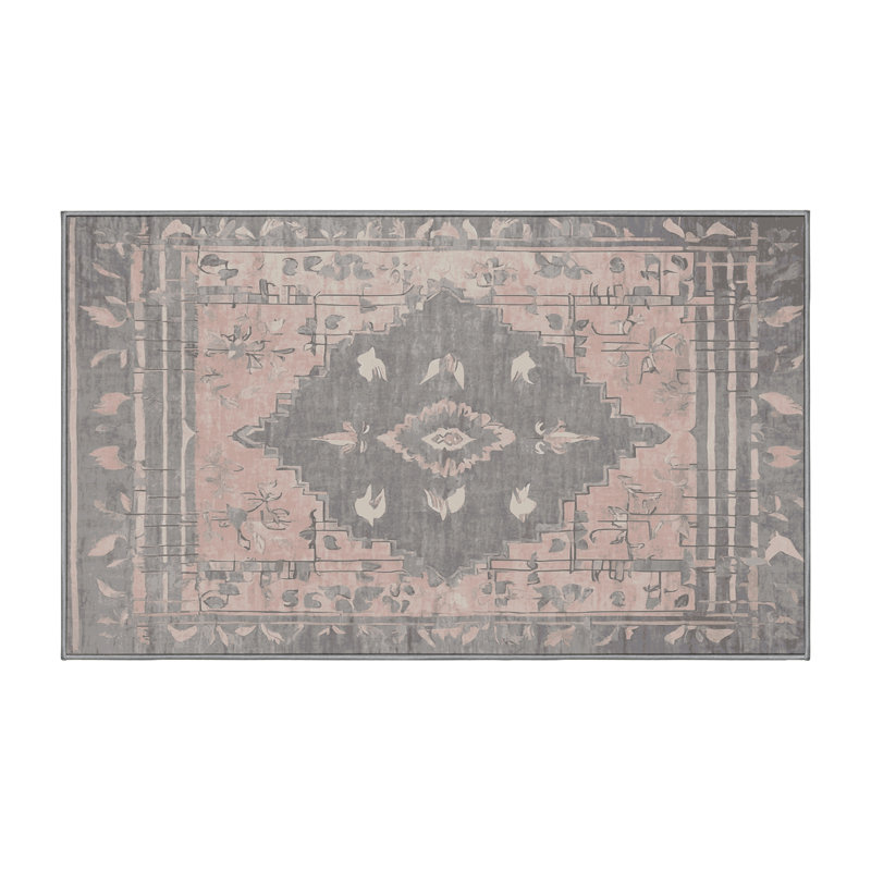 Tapis gris soyeux et moelleux, Tapis de couloir 2 pi x 4 pi