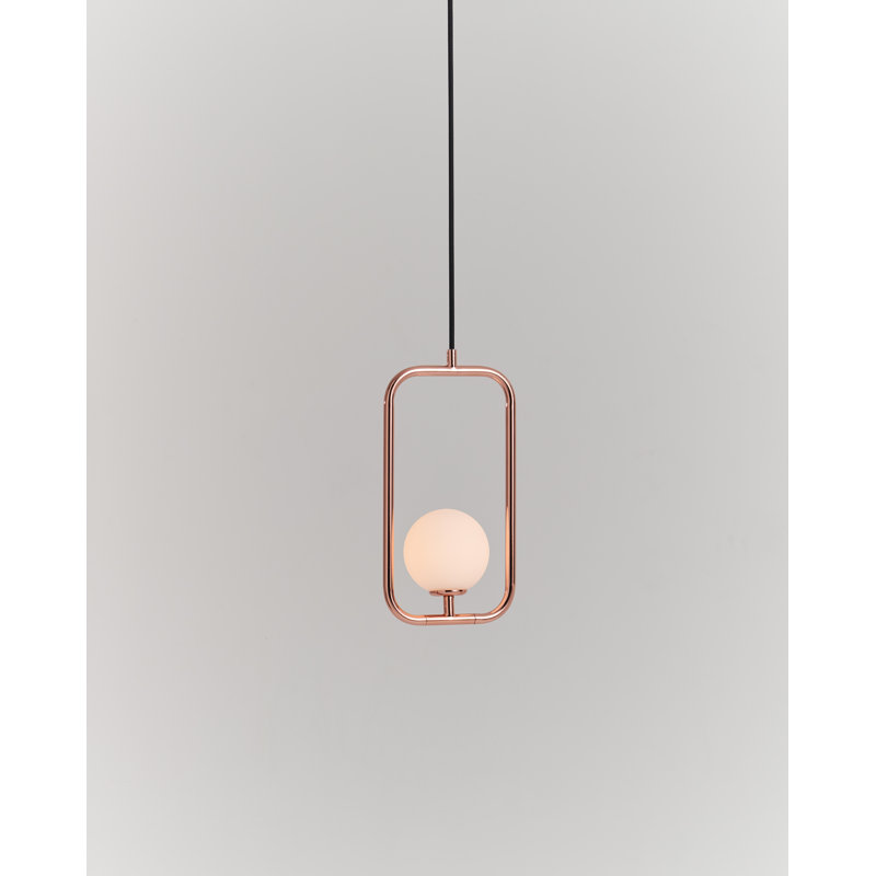 Aviva 1 - Light Pendant, Copper, 11.8" H x 6.5" W x 3.9" D