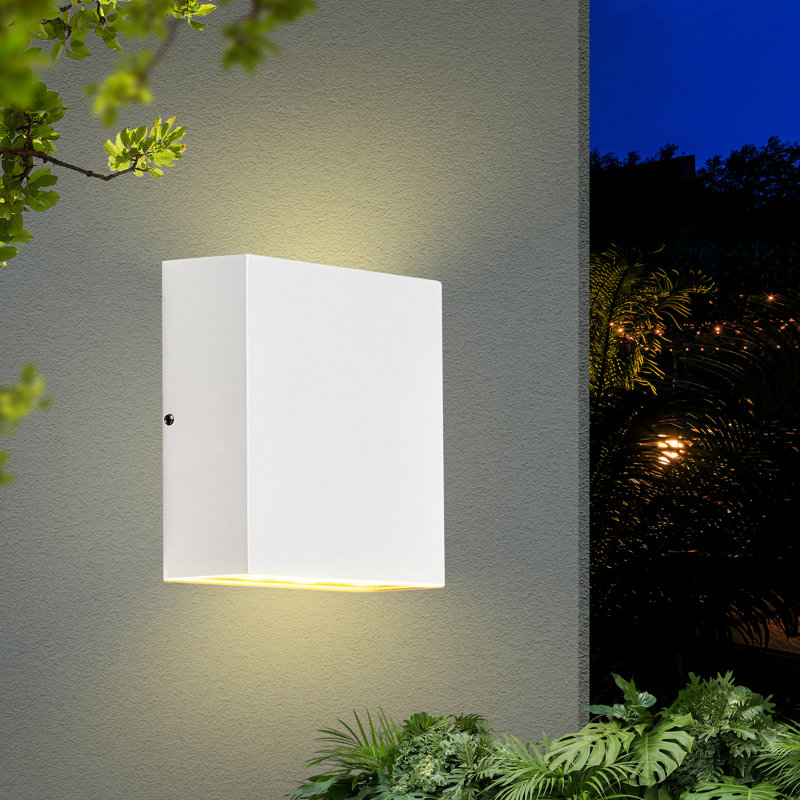 Reisinger Wall Light Outdoor LED Wall Mount Lamp Modern Wall Sconce Lighting Up&Down Lantern, White