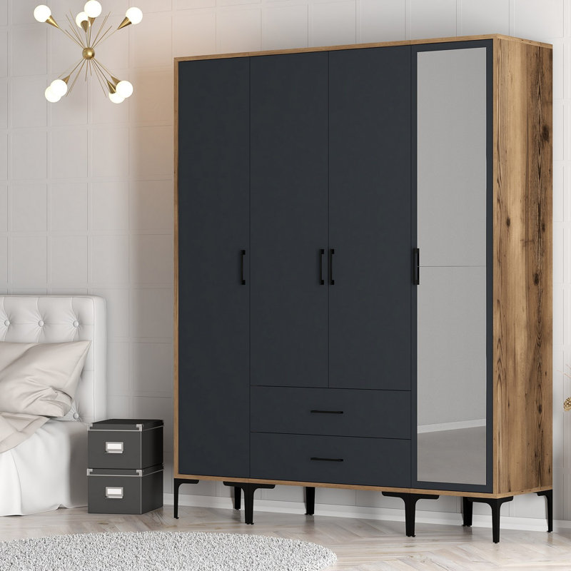 Armoire Ayreanna, Anthracite noyer