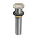 Moen Spring Loaded Push Button Bathroom Drain Assembly, Without Overflow