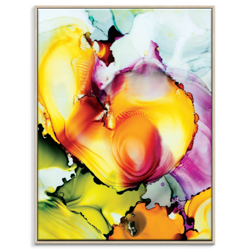 Julie Ahmad - Print on Canvas, 102cm H x 76cm W, Timber Floater Frame