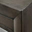 Commode 5 tiroirs (commode), meuble de chambre en bois massif au fini gris contemporain de 1 pièce-1764639176