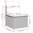  Garden Sofa Set Light Grey