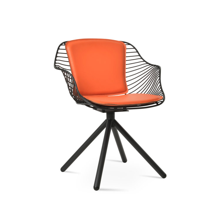Zebra Stick Swivel Armchair