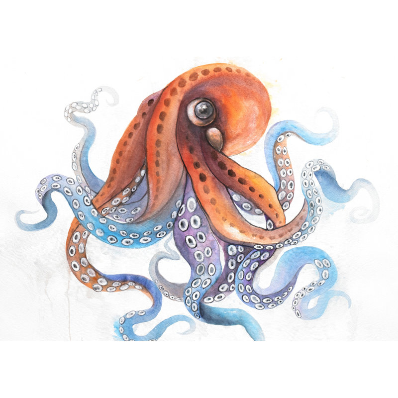 Funny Colorful Octopus Rug | Kids Outdoor Decor for Home